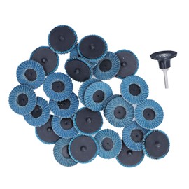Naroote 60 Grit Sanding Flap Disc, 2in, Blue, Zirconia Alumina, Angle Grinder Compatible, 31PCS (40/60/80 Grits, Holder)