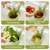 Sink Strainer, Large Green Sink Strainer Hanging, One Button Lid,