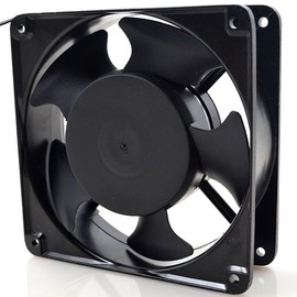 Uebasd AC axial Fan 12038BL, high Wind, high air Pressure Cooling Fan,110/220V AC 120mm by 120mm by 38mm High Speed (220, Volts (AC)), Black, P12038BL