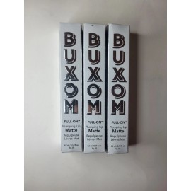 Buxom NIB Buxom “Full-On” matte finish plumping lipstick “Road Trippin” lot of 3