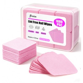 Lint Free Nail Wipes with Storage Case- 1080PCS Super Absorbent Nail Polish Remover Pad
