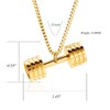 XSMZB Dumbbell Cremation Jewelry for Ashes Memorial Urn Necklace for