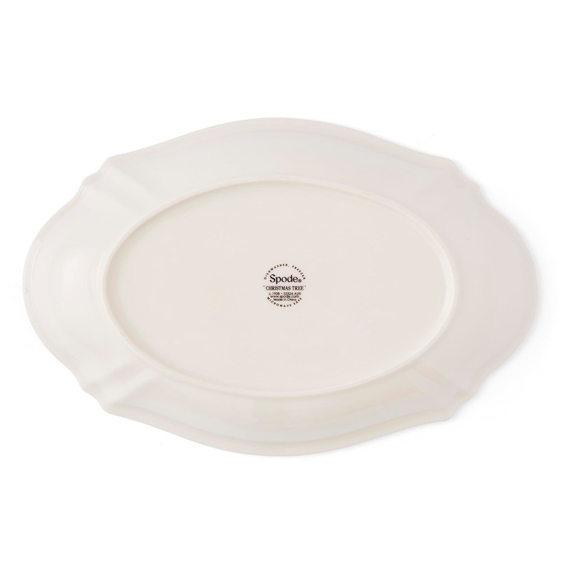 Spode Christmas Tree Oval Merry Christmas Tray 28 cm