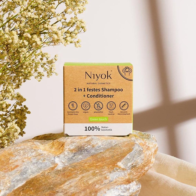 Niyok® 2 in 1 Solid Shampoo and Conditioner Skin-neutral pH
