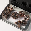 Metal DND Dice Set 7 Hollow 3D Dragon DND Dice
