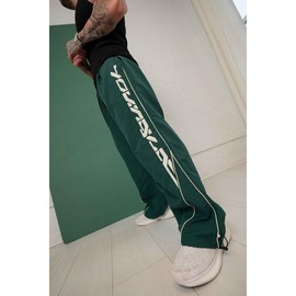 youngLA 2113  - Foundation Track Pants - Color: Green, Size: Medium