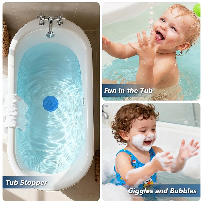 Tub Stopper 5 Pack 6 Inch Silicone Universal Drain Stopper