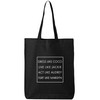 zerogravitee Dress Like Coco Live Like Jackie Cotton Canvas Tote