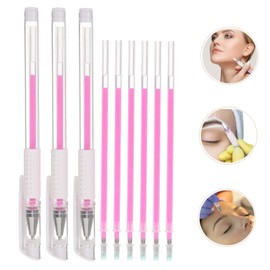 TEHAUX 2 Sets Eyebrow Pen Plastic Pen Tattooing Mapping Tool Water Resistant Accurate for Artists