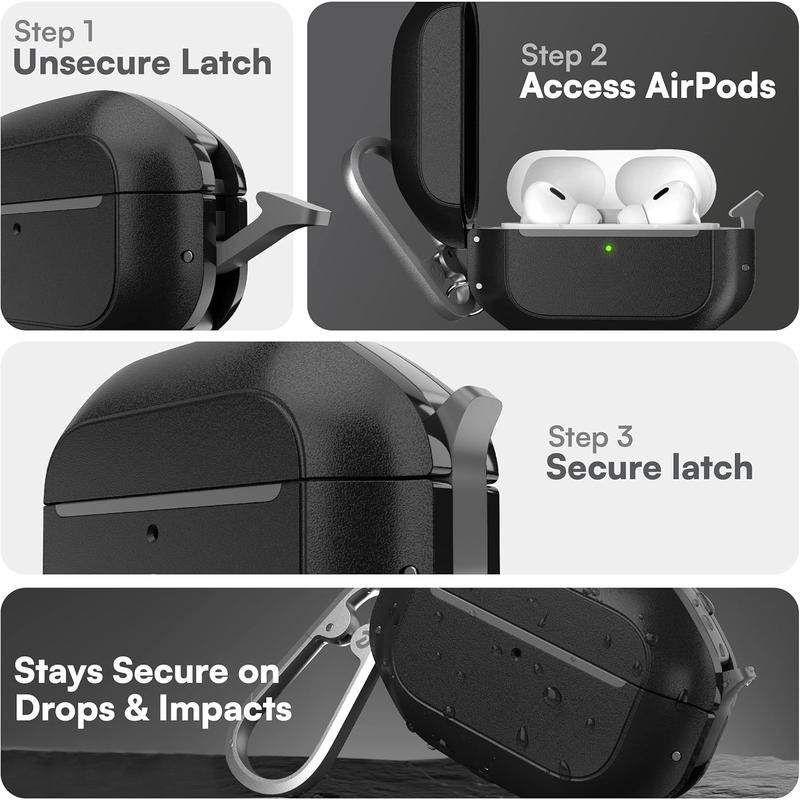 Case with Lock - Waterproof AirPods Pro 2nd Generation Case