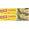 Glad Cling Plastic Wrap, 400 Square Foot Roll, 400 Sq