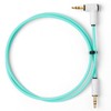 MyVolts Candycord audio cable, straight mini jack to angled mini