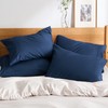 Bedsure Pillow Cases Standard Size Set of 4 - Navy