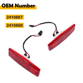 Etersec 2410668 Left Taillight & 2410667 Right Taillight Set Compatible with Polaris 2006-2010 Ranger 500 700 Replacement