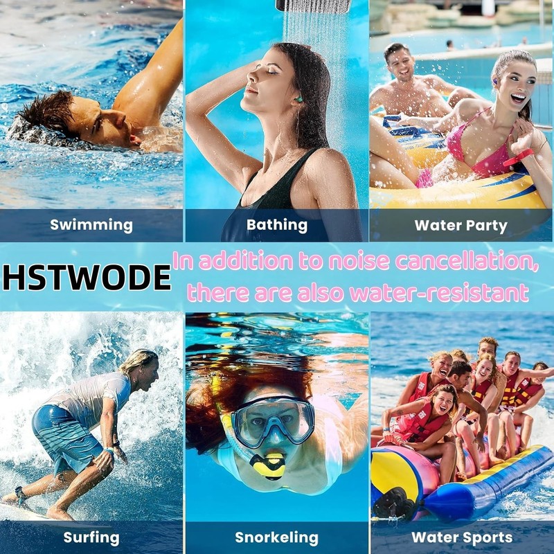 HTWODE Quiet 2 Earplugs, Ultrabcomfortable 40dB Reusable Noise Reducing Earplugs
