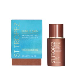 St.Tropez Sunlit Skin Self Tan Express 30 ml, Instant Bronzy Glow and Medium Tan in 3 hours, Quick-drying no rinse formula, Suitable for all Skin Tones