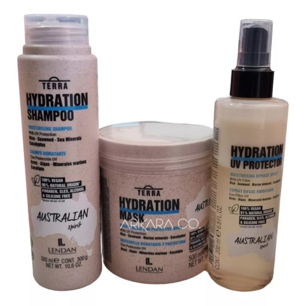 Lendan Terra Hydration Shampoo 300ml + Mask + Uv Protector