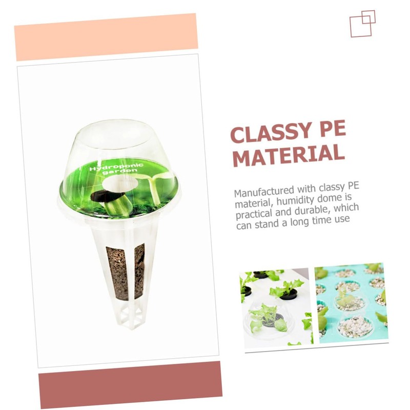 CIYODO 150Pcs Transparent Humidity Domes for Hydroponic Growing Plant Protectors