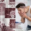 DLTAY Burgundy Patchwork Shower Curtain, 72x72 in