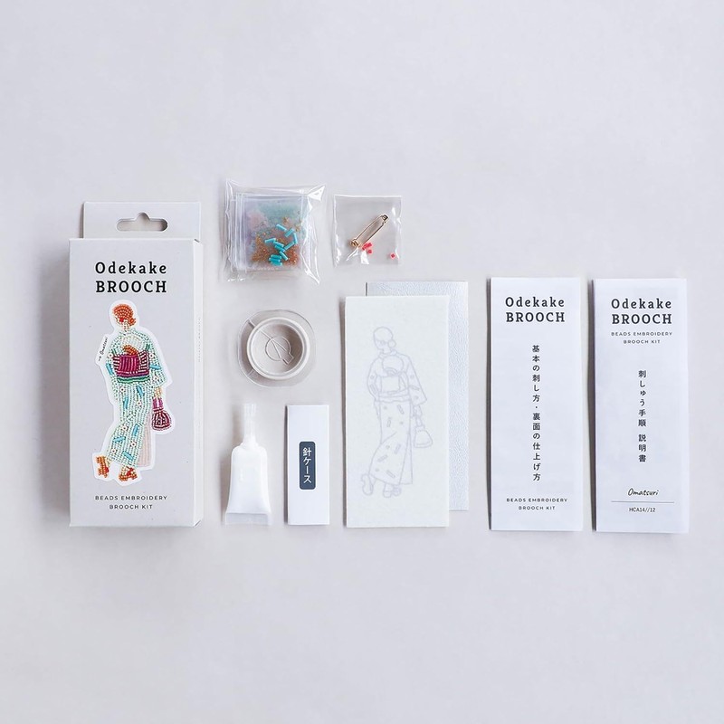 MIYUKI HCA14//12 Beads Kit, Outing Brooch Kit, Festival