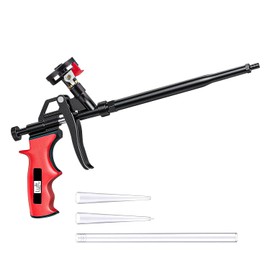 Luft Professional Expanding Foam Spray Gun (1 Insulation Gun + 3 Extenders) PU Insulating Applicator Heavy Duty Metal Body Dispensing Foam Gun Suitable for Caulking, Filling, Sealing