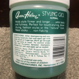 Queen Helene Professional Hair Styling Gel, NORMAL Hold, Green 16oz / 1lb