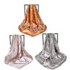 Myneiyi 35x35 Inch Large Square Scarf 3PCS Fashion Scarves Silk