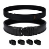 Dotacty Plain Black Police Duty Belts Law Enforcement Sheriff Security