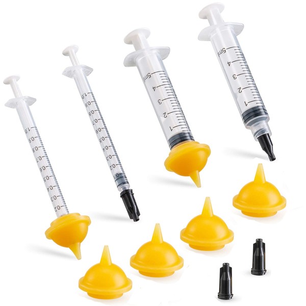 betevie Mini Nipple Syringes for Pets and Wild Animals, Ideal for Puppies, Kittens, Squirrels and Other Pets (Pack of 6)