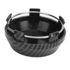 4 Pcs 60mm Wheel Center Caps Carbon Fiber Style Tyre
