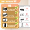 Under Sink Organizer 2 Pack, Metal Large Capacity 2-Tier Sliding