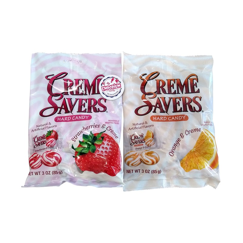 Creme Savers - Orange and Creme Strawberry and Creme -