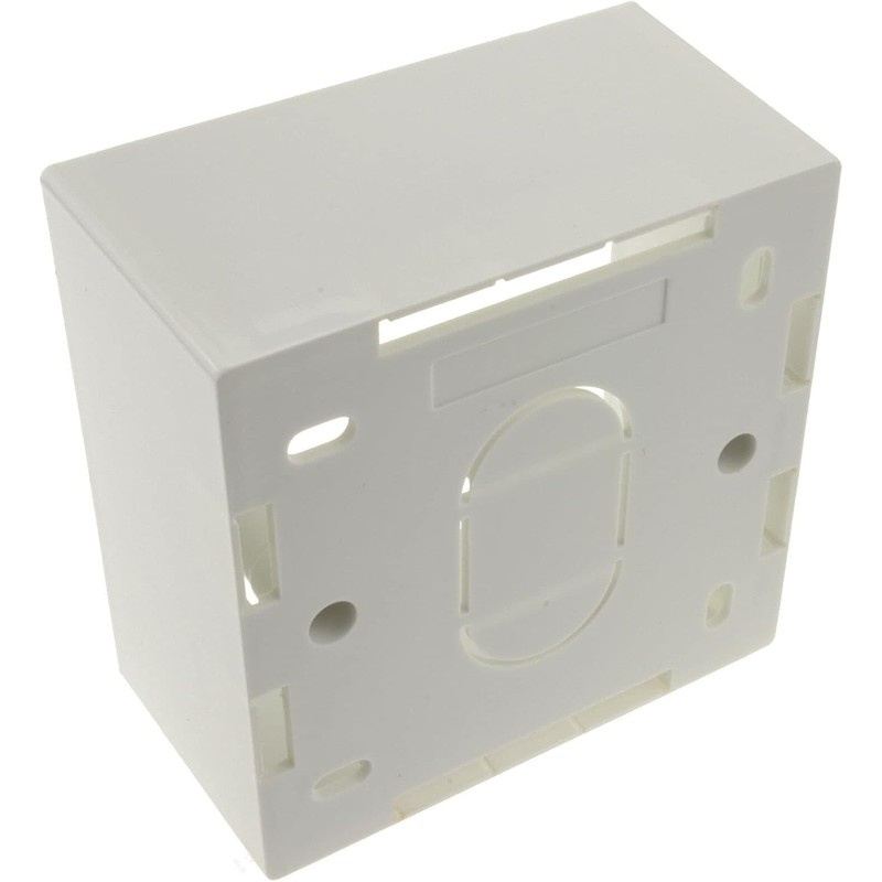 Deep Plastic Single 1 Gang Surface Mounted Back Box 47