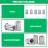 Yauhar 60Pcs M8 304 Stainless Steel Rivet Nuts, Flat Head