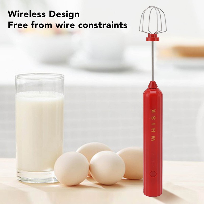 USB Household Stainless Steel Electric Mixer Handheld Small Mixer Wireless