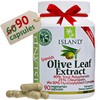 Island Nutrition, Olive Leaf Extract Capsules – 25% Oleuropein (40%