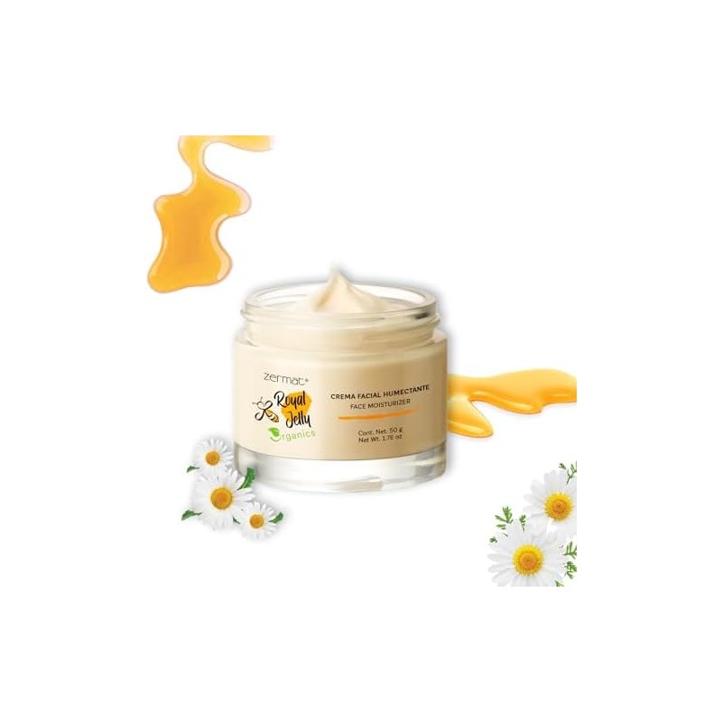 Crema Facial Humectante Orgánica con Miel Royal Jelly Sensación de