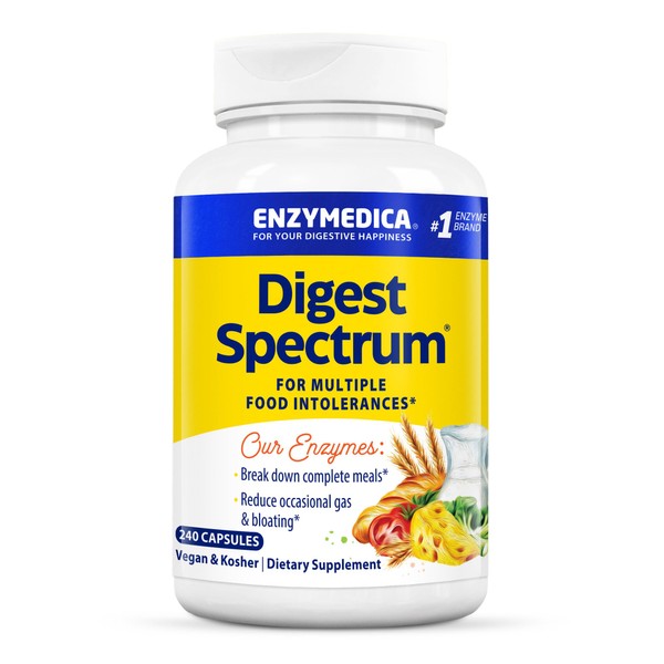 Enzymedica Digest Spectrum, Digestive Enzymes for Multiple Food Intolerances, Breaks