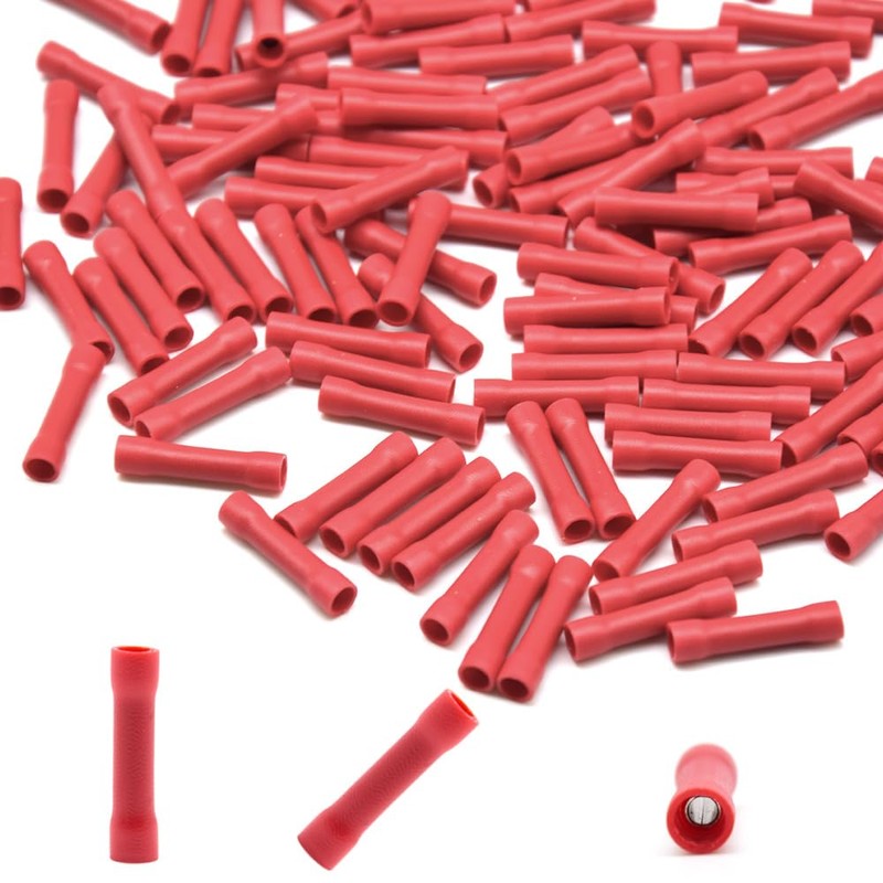 CEEYSEE 120Pcs Butt Connectors Insulated Crimp Terminal Splice Cable Electrical