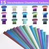 LUFEEMGA Pack of 15 Chameleon Plotter Film Textile in 15