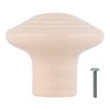 BRIXWELL BXB5231A-XCP2 Almond Ceramic Mushroom Cabinet Knob 1-3/8" Diameter for