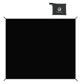 Tent Sheet, Ground Sheet, Tarpaulin, Lightweight, Storage Bag Included, Outdoors, Camping, Climbing, Picnic, Hiking (Black, 70.9 x 82.7 inches (180 x 210 cm)