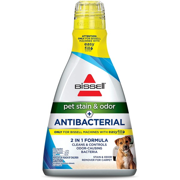 Bissell Pet Stain & Odor Plus Antibacterial 2 in 1 Carpet Formula, 1567, 40 Fl Oz