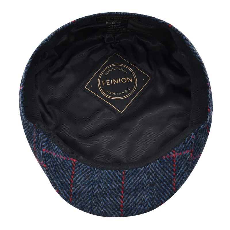 FEINION Gorro plano de lana de tweed Newsboy Ivy Gatsby