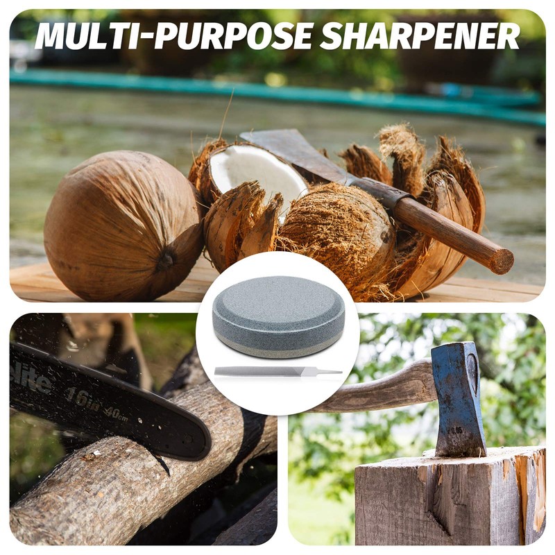 Axe File Sharpener Set, 120 and 240 Grit Multi Purpose
