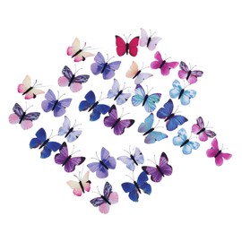 BIUDECO 30pcs Butterfly Hair Clips for Women Fairy Hair Accessories Butterfly Barrette Adorable Headpins Headdress for Girls Material Random Color
