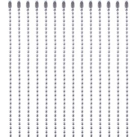 ball chain with connector silver 12cm (100pc)