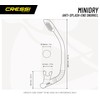 Cressi Minidry Snorkel Tube for Children and Boys