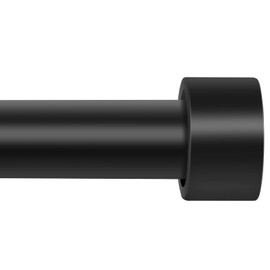 Curtain Rods for Windows 60 to 144, Long Curtain Rod, 1 Inch Industrial Black Rustic Curtain Rods For Bedroom, Indoor&Outdoor Curtain Rod, Room Divider Drapery Rods Adjustable Telescope Design