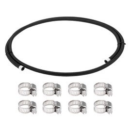 HOPESPANNER 3/16" Fuel Line Kit 6.56ft Vacuum Hose Automotive Fuel Hose with 8 Clamps